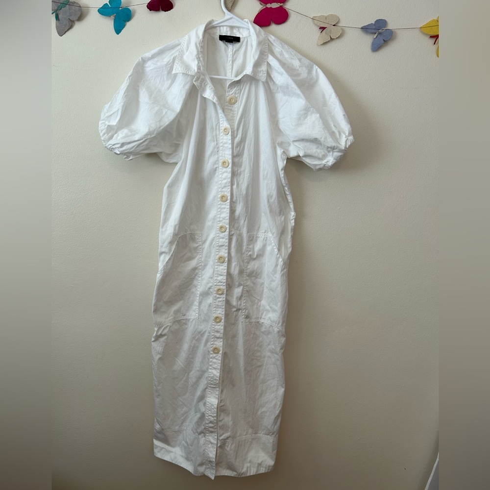 J. Crew Collared Cotton Poplin Maxi Dress - Picture 2 of 8